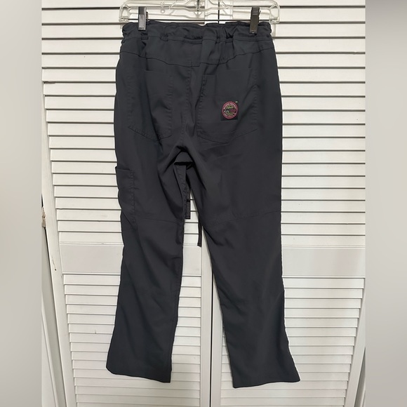 Koi Lite XS Petite Slim Fit Scrub Pants Gray - Picture 2 of 6